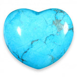 Turquoise Howlite Gemstone Heart Large