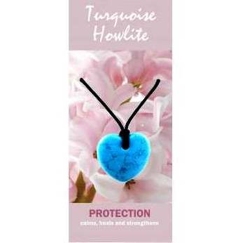 Turquoise Howlite Heart Necklace