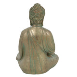 Verdigris Effect 38cm Sitting Garden Buddha