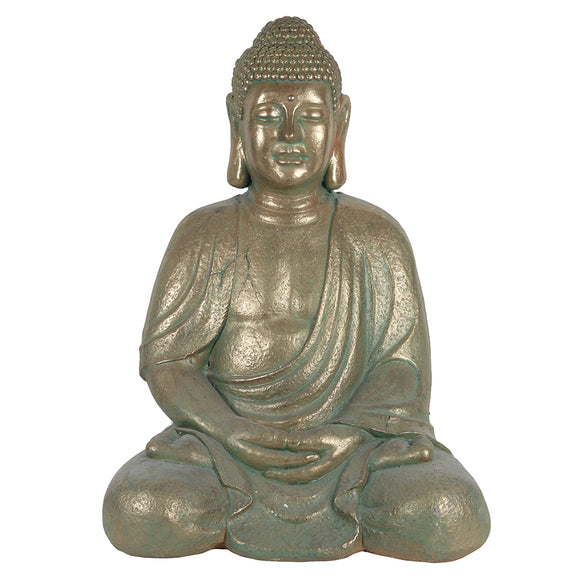 Verdigris Effect 69cm Garden Buddha