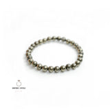 Pyrite Small Bead Gemstone Bracelet
