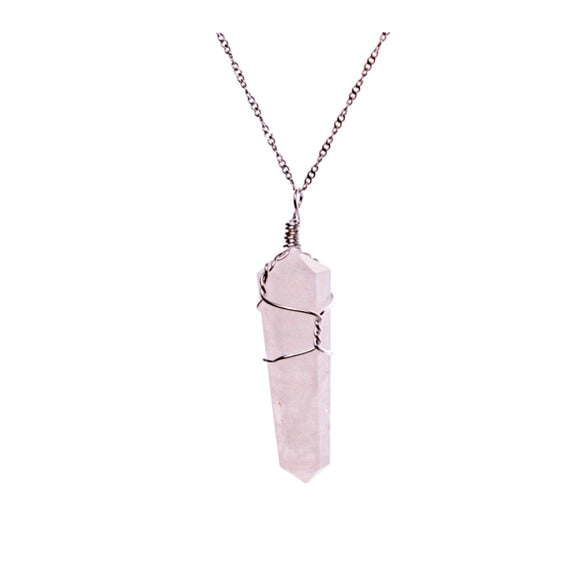 Rose Quartz Point Pendant