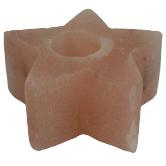 Star Himalayan Salt Candle Holder