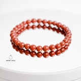 Red Jasper Small Bead Gemstone Bracelet