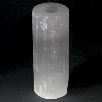 Selenite Cylinder Candle Holder- 20cm