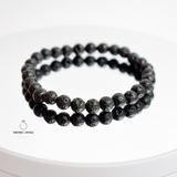 Volcanic Stone Small Bead Bracelet