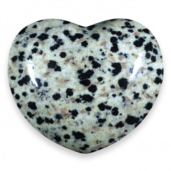 Dalmatian Jasper Gemstone Heart Large